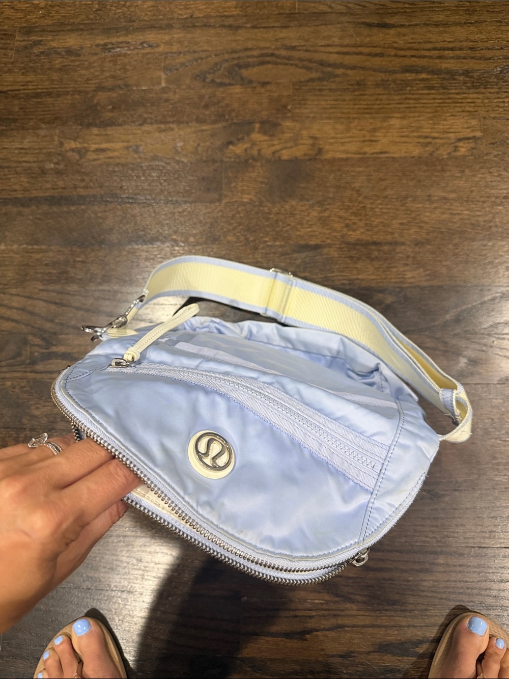 lululemon athletica Light Blue Crossbody with Cream Strap - Picture 4 of 5